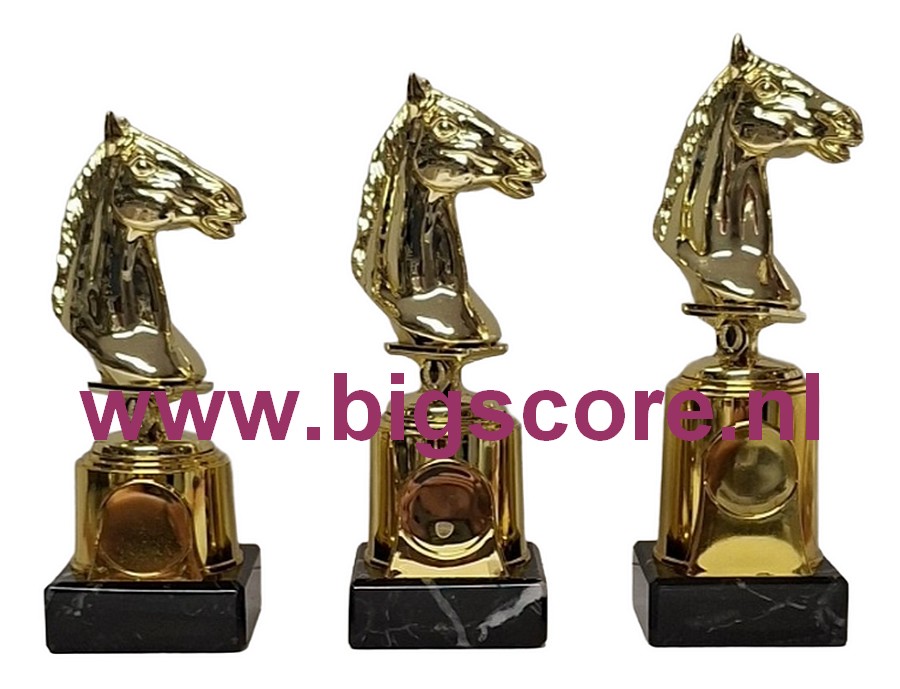 Paardenhoofd standaard BST  34404 Goud